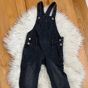 Old Navy Girls Black Cropped Overalls, size XS